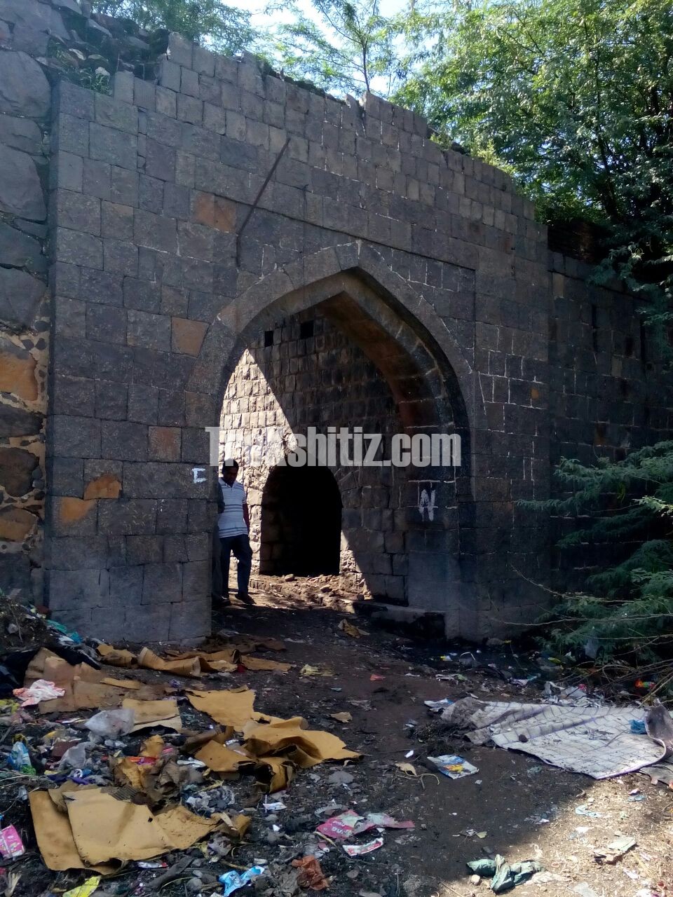 Backside entrance gate Karmala Fort